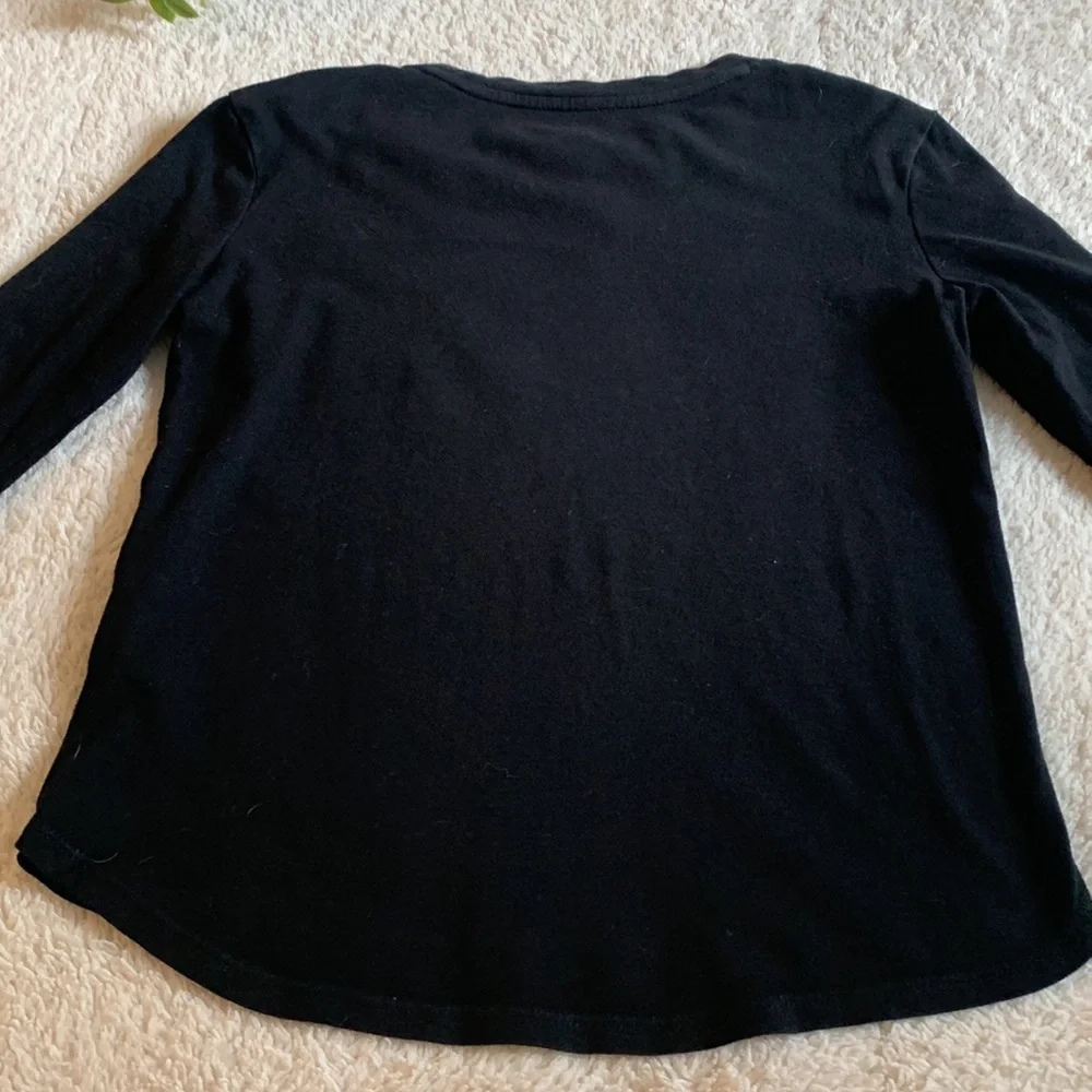 GAP Kids Organic Cotton Zodiac Graphic T-Shirt Black Top 6/7 Small EUC